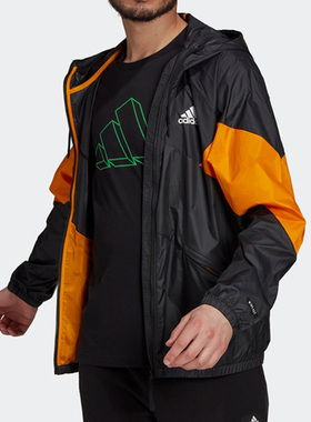 Adidas/阿迪达斯正品运动休闲梭织外套男子连帽衫夹克上衣 GT6561