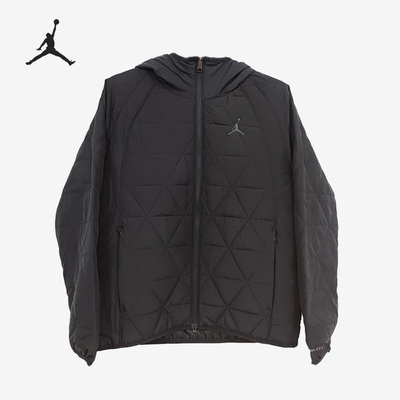 Nike/耐克JORDAN新款男保暖防风连帽休闲棉服FD2638-010 340 244