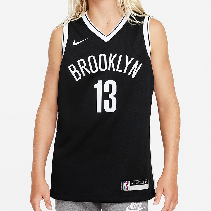 Nike/耐克正品布鲁克林篮网队 JERSEY 大童球衣DQ5400-010