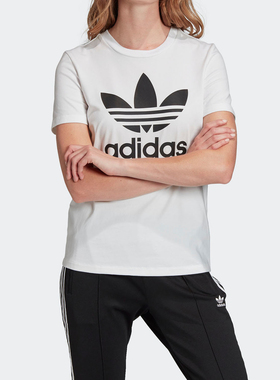 Adidas/阿迪达斯正品三叶草 春季新品女子休闲短袖T恤 FM3306