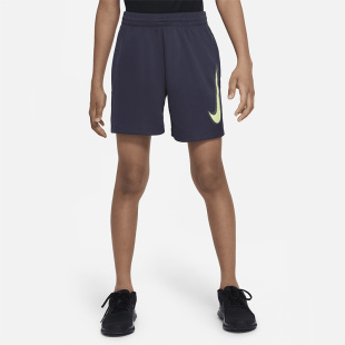 FIT夏季 015 Multi Nike Dri DX5361 耐克正品 大童印花运动短裤