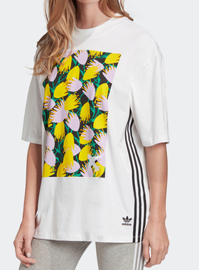 Adidas/阿迪达斯正品夏季新款女子休闲运动短袖T恤 FL4080