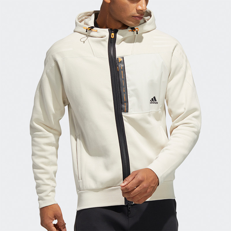 阿迪达斯男子时尚运动连帽外套