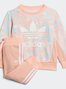 Adidas/阿迪达斯正品三叶草 新款婴童男女运动休闲套装H22632