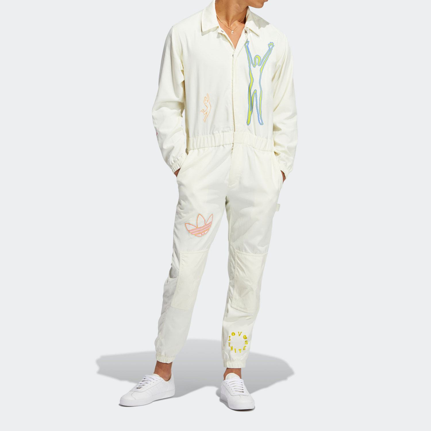 Adidas/阿迪达斯三叶草连体衣