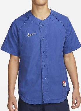 Nike/耐克正品夏季新款男子运动休闲舒适透气短袖衬衫 DQ6283-455