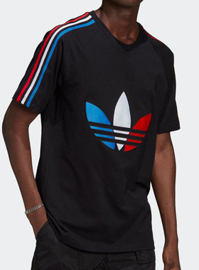 Adidas/阿迪达斯正品三叶草 新款男子夏季休闲运动短袖T恤 GQ8920