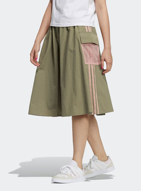Adidas/阿迪达斯正品 夏季新款女子休闲运动半身裙 H18602