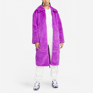 外套DQ6839 Nike 女子保暖毛绒长款 Sportswear 551 耐克正品