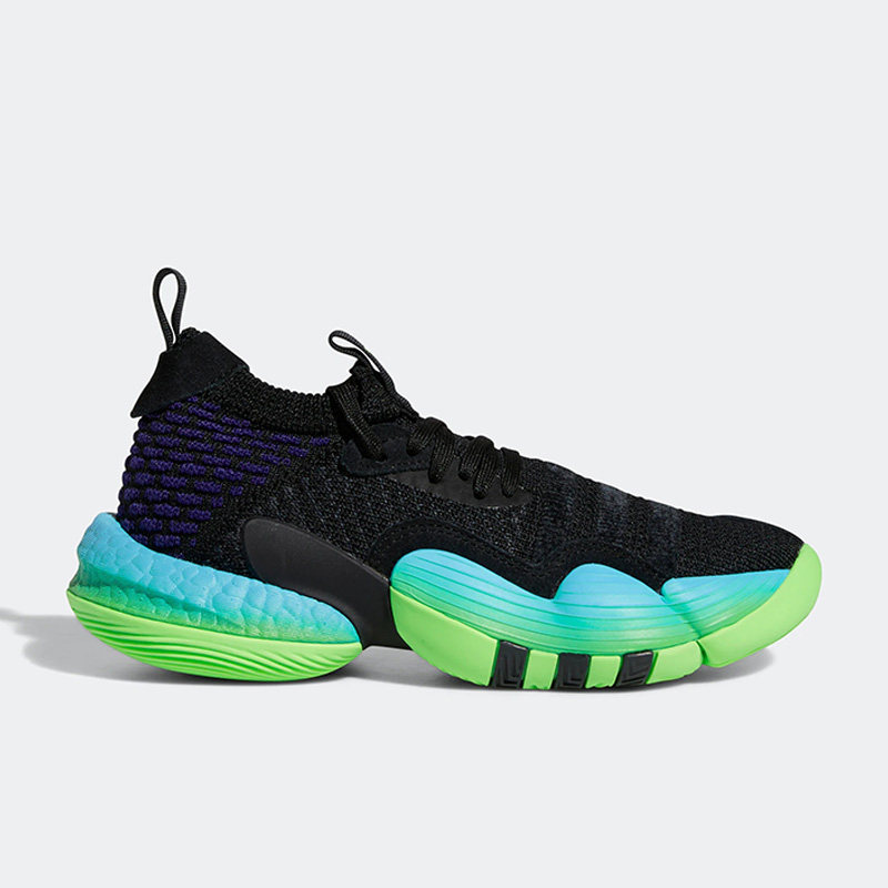 Adidas/阿迪达斯正品特雷杨2代新款男童低帮透气运动篮球鞋H06486