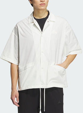Adidas/阿迪达斯正品新款男士宽松短袖衬衫夹克外套IT3957