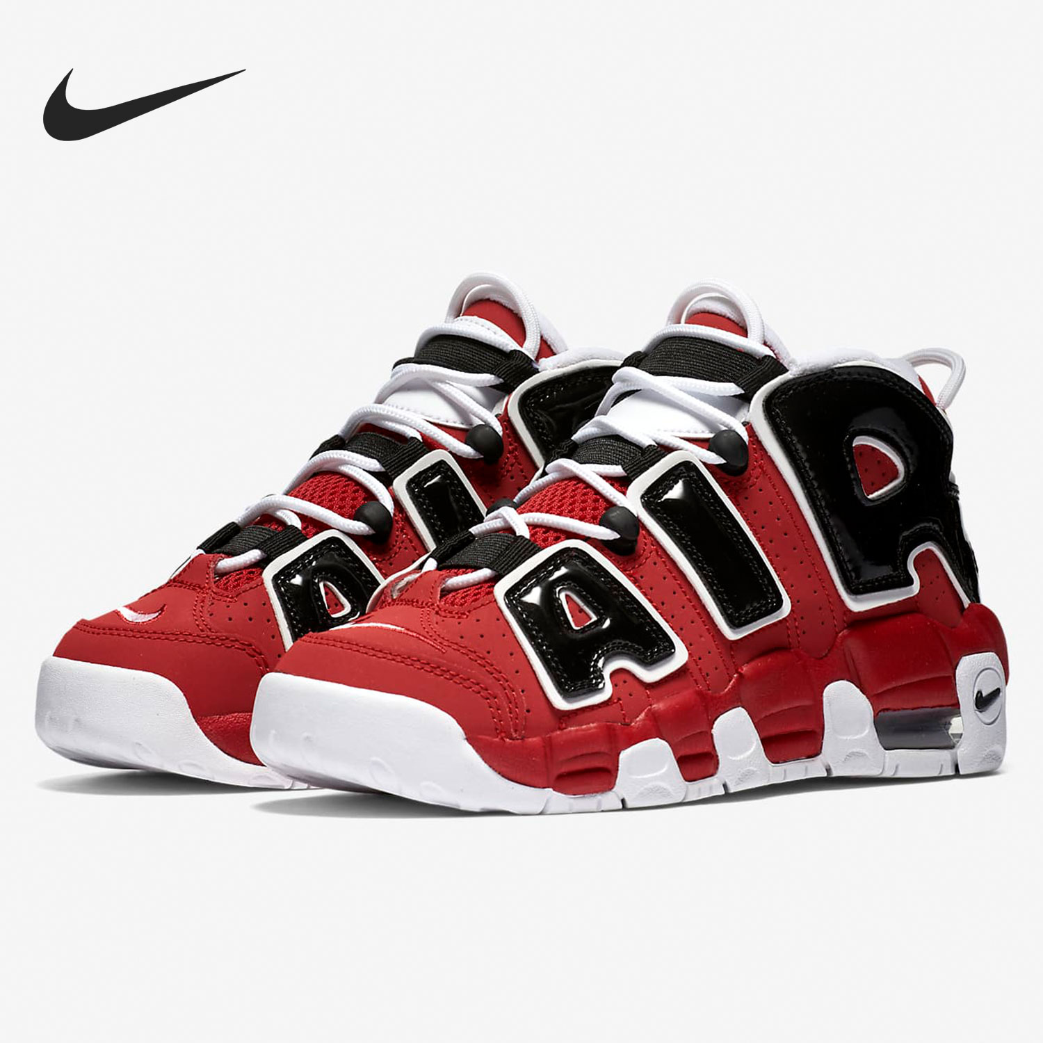 nike/耐克正品 nike air more uptempo gs 皮蓬篮球鞋 415082-600