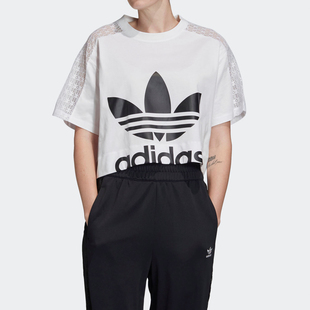 三叶草TEE女子运动休闲短袖 Adidas 阿迪达斯正品 新款 T恤FL4128