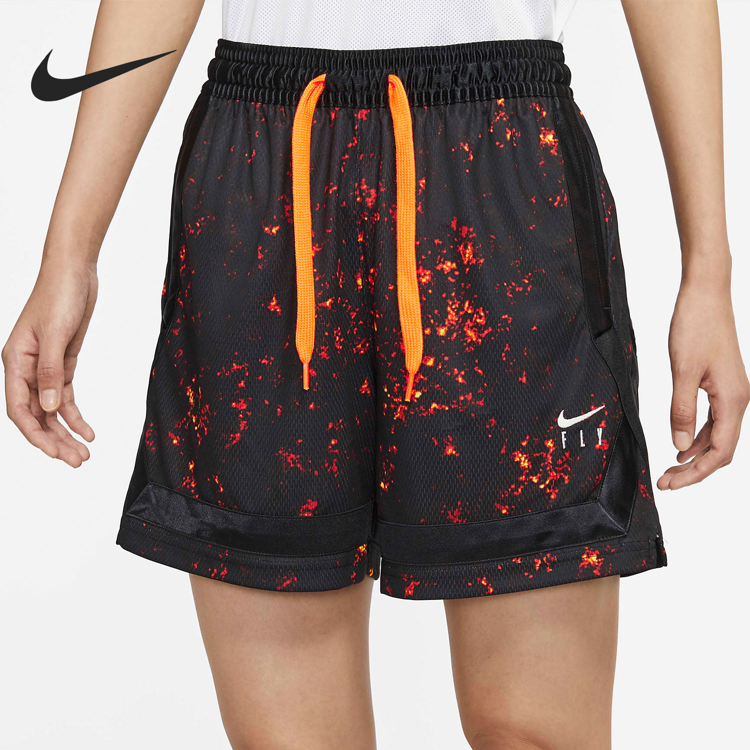 Nike/耐克正品女子运动训练透气宽松篮球短裤DH0644-010