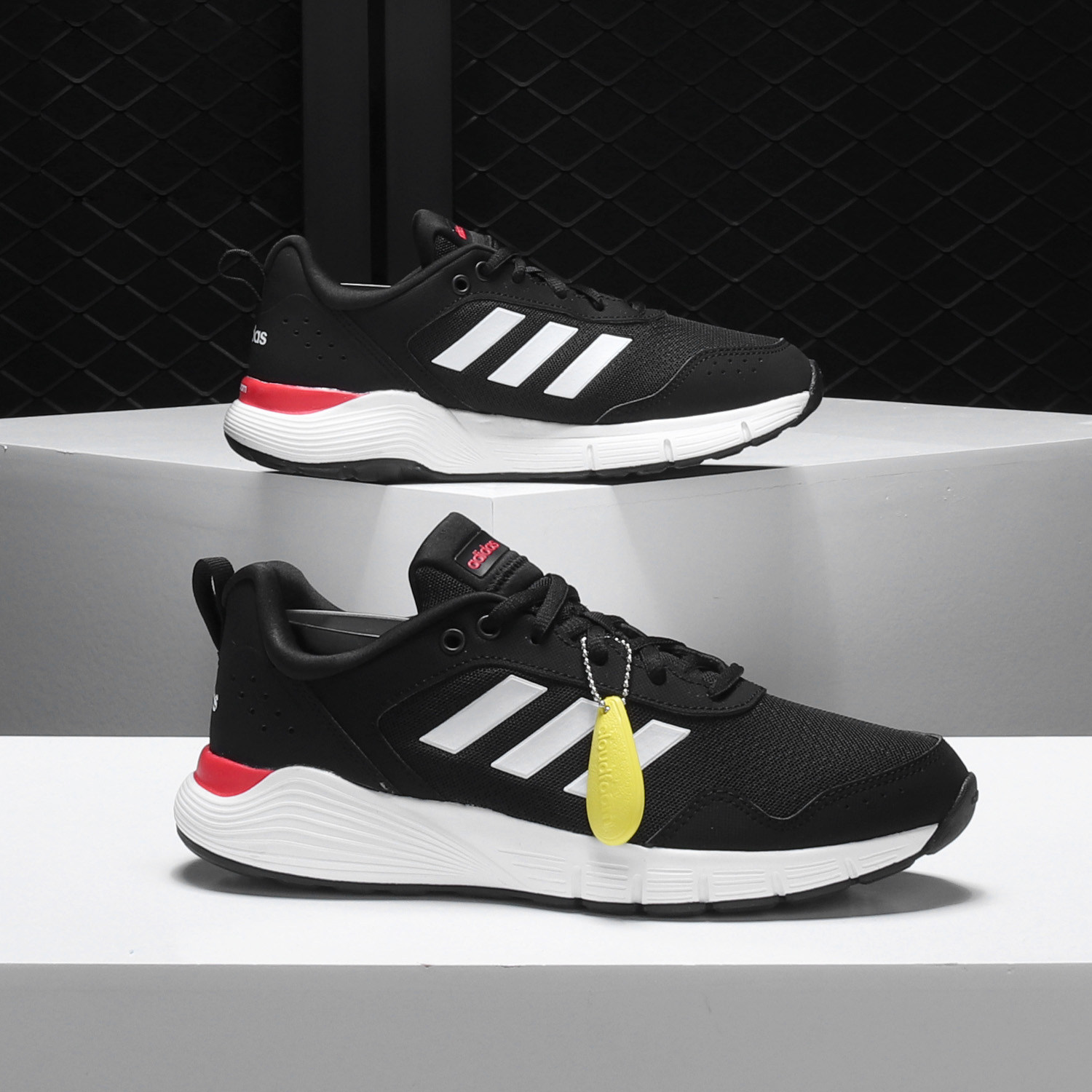 Adidas/阿迪达斯正品fluidcloud neutral w 女子休闲跑步鞋CG3858