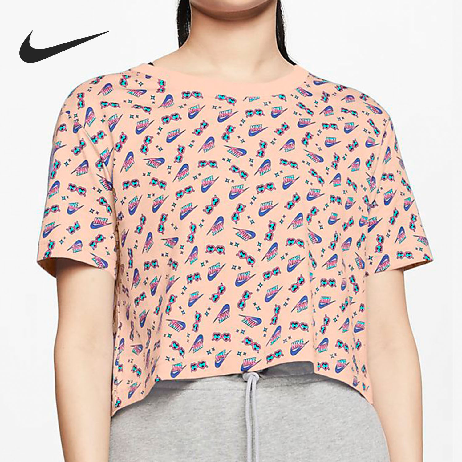 Nike/耐克正品 新款女子NSW TEE CROP SUMMER FUN 2 T恤CU9698