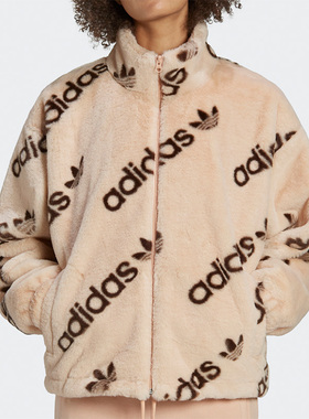 Adidas/阿迪达斯正品三叶草休闲女子时尚潮流夹克外套 HM4884