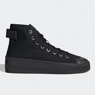 Parley情侣高帮板鞋 三叶草Nizz GY0649 阿迪达斯正品 Adidas