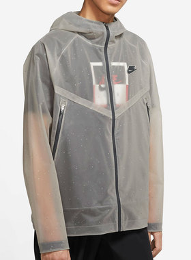 Nike/耐克正品春季新款男子休闲半透明连帽夹克外套 DA0394-060