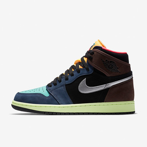 Nike/耐克正品Air Jordan 1男女运动轻便高帮板鞋555088-201