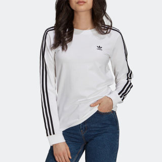 Adidas/阿迪达斯正品三叶草春季女子透气圆领长袖T恤 GT4261