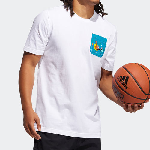 Adidas/阿迪达斯正品 LIL STRIPE PCKT男子篮球运动短袖T恤GQ8376