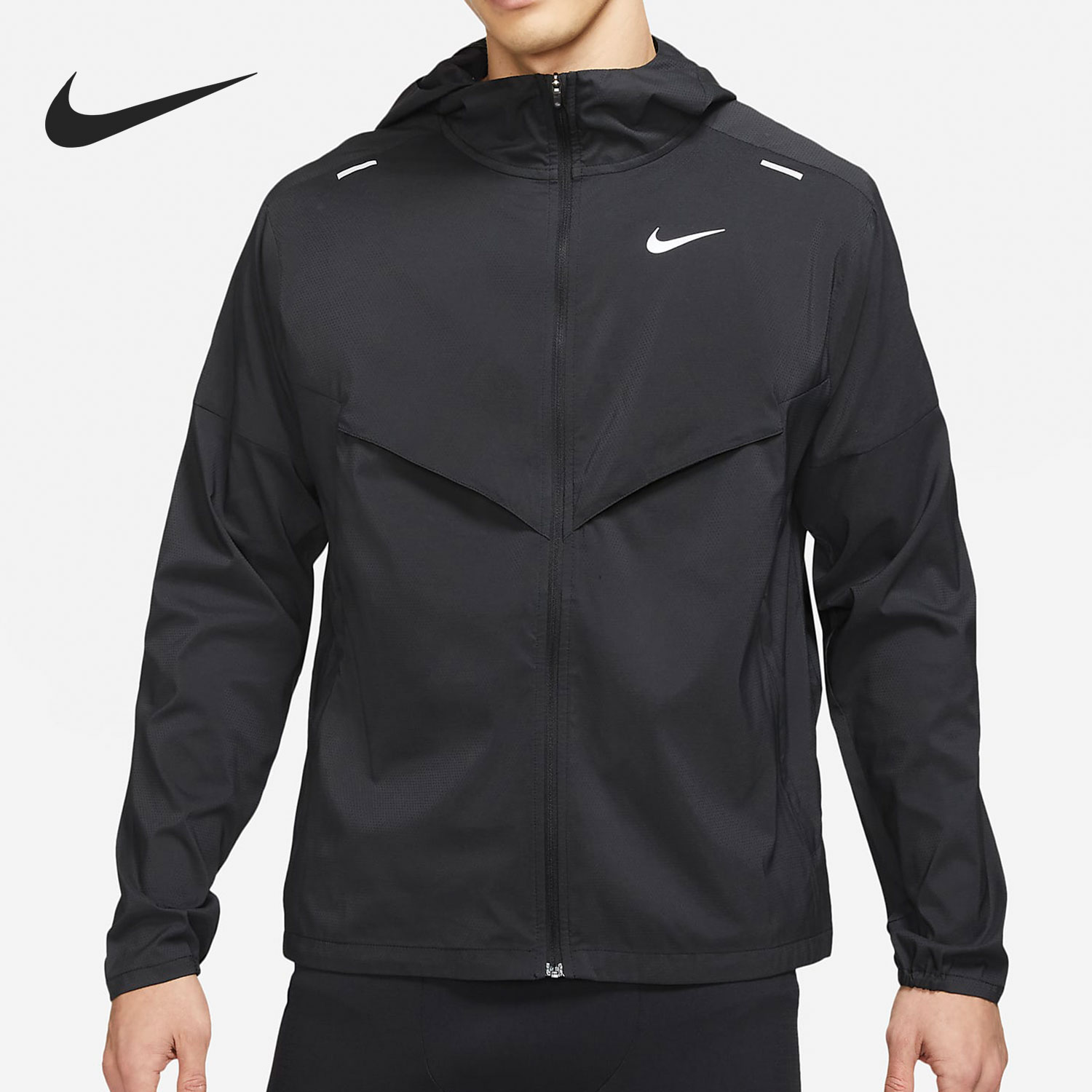 Nike/耐克正品春季男子防风连帽运动休闲夹克外套上衣CZ9071-010 运动服/休闲服装 运动茄克/外套 原图主图