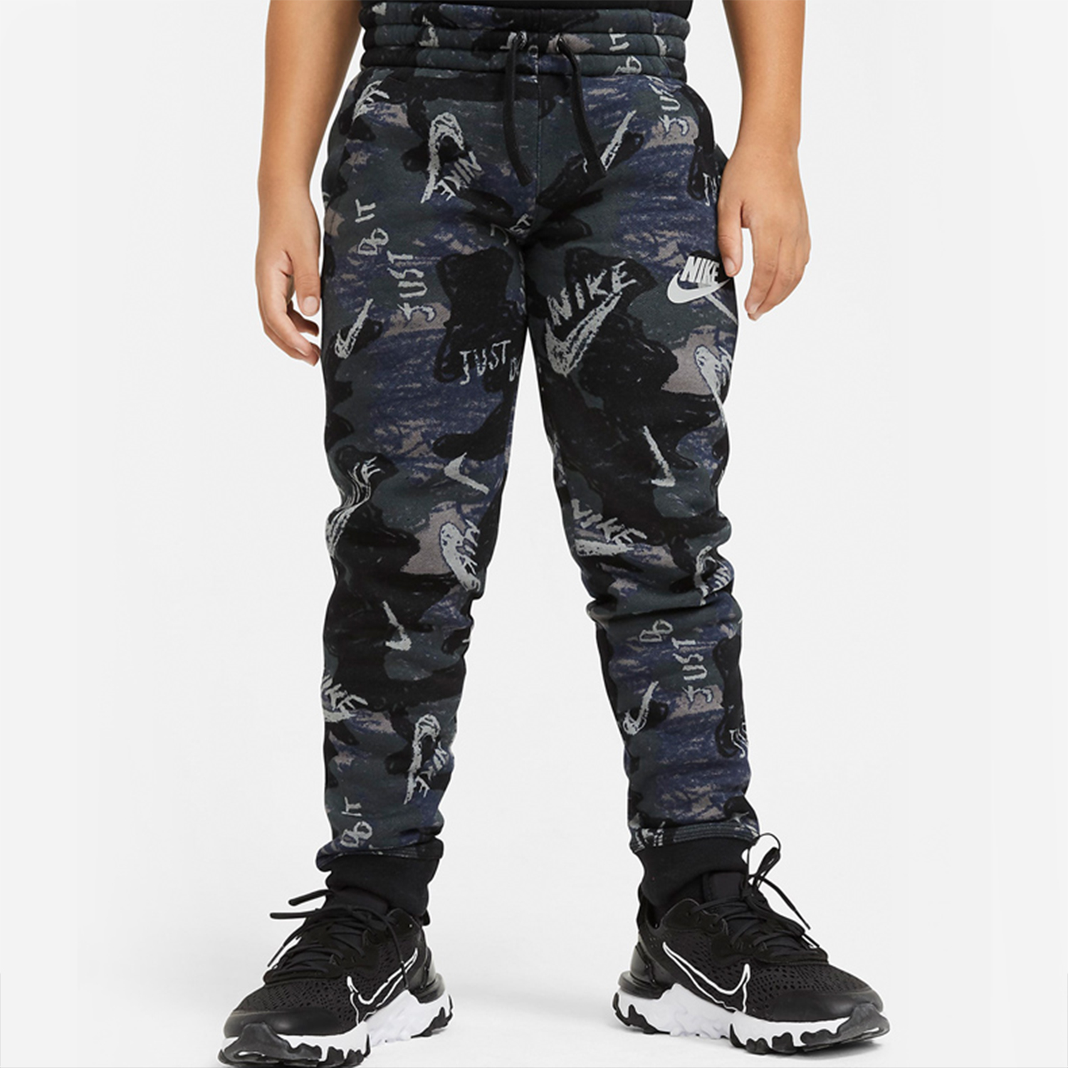 Nike/耐克正品SPORTSWEAR CLUB FLEECE大童男印花长裤起绒 CU8929