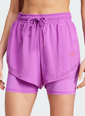 Adidas/阿迪达斯正品TPR 2IN1SH女士二合一系带短裤IT8224
