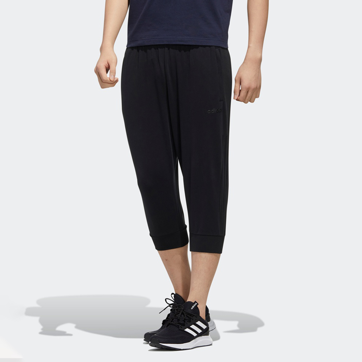 阿迪达斯夏季男运动休闲七分裤