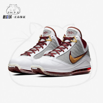 Nike/耐克正品LeBron 7 LBJ7 MVP 詹姆斯7代骑士灰棕篮球鞋CZ8915