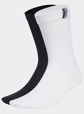 Adidas/阿迪达斯正品 三叶草CUFF CRW 2P男女运动透气袜子GN3140
