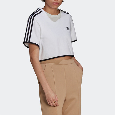 阿迪达斯女运动休闲短袖T恤