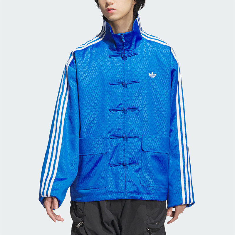 Adidas/阿迪达斯正品新中式唐装盘扣男女运动夹克外套JC9263
