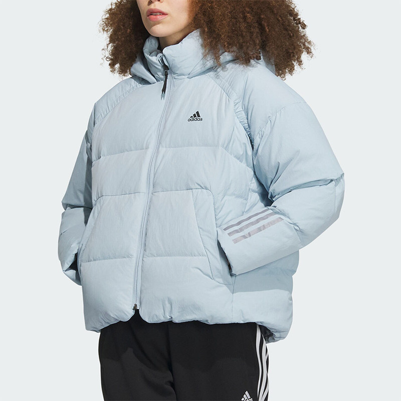 Adidas/阿迪达斯正品新款女子防风保暖连帽运动羽绒服IL8937
