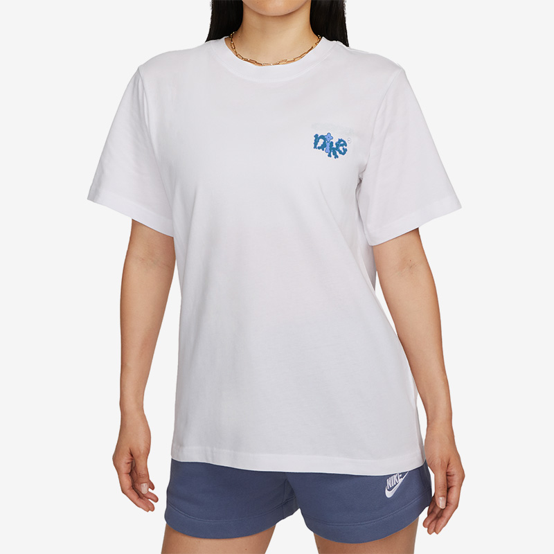 耐克女子运动时尚简约圆领短袖