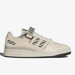 阿迪达斯正品 运动休闲板鞋 三叶草FORUM W男女款 FZ5591 LOW Adidas