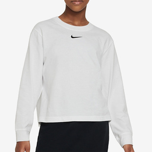 ESSNTL TEE 耐克正品 100 BOXY大童舒适圆领长袖 T恤DV0575 Nike