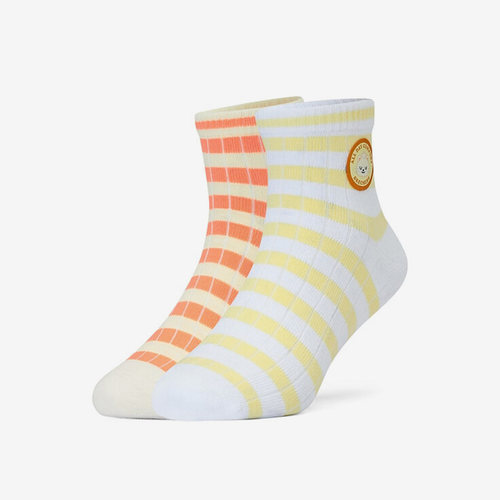 Skechers/斯凯奇正品Quarter Sock儿童运动短筒袜两双装L223K008