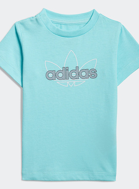 Adidas/阿迪达斯正品夏季三叶草婴童运动休闲短袖T恤GN2253