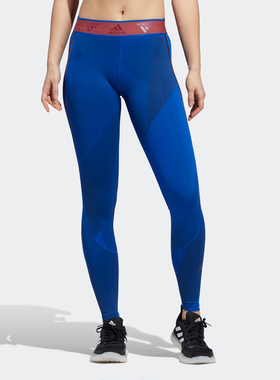 Adidas/阿迪达斯正品 ASK L Q1 T女子训练透气运动紧身裤 GC7609