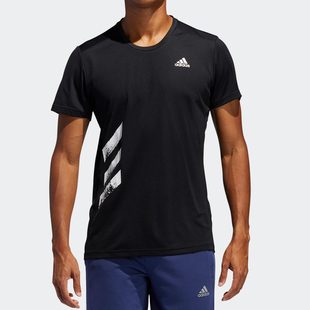 RUN 阿迪达斯正品 FR8382 PB男子新款 休闲运动短袖 TEE Adidas