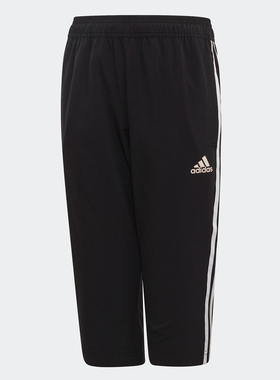 Adidas/阿迪达斯正品 男大童YB TR W 3S 3/4P梭织七分裤DV1418