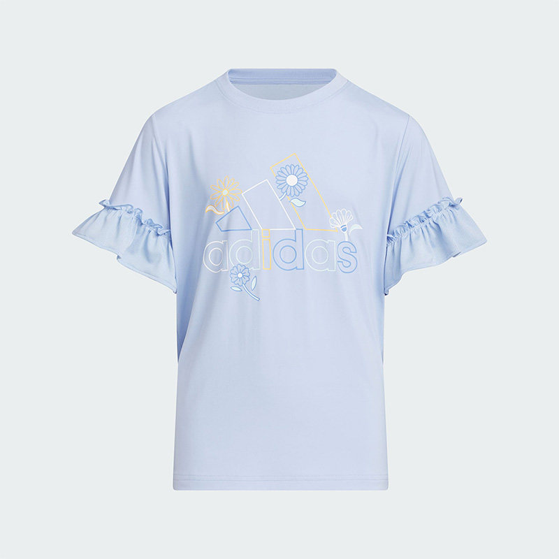 阿迪达斯大童运动短袖