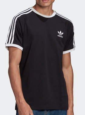 Adidas/阿迪达斯正品 新款夏季男子三叶草短袖运动T恤GN3495