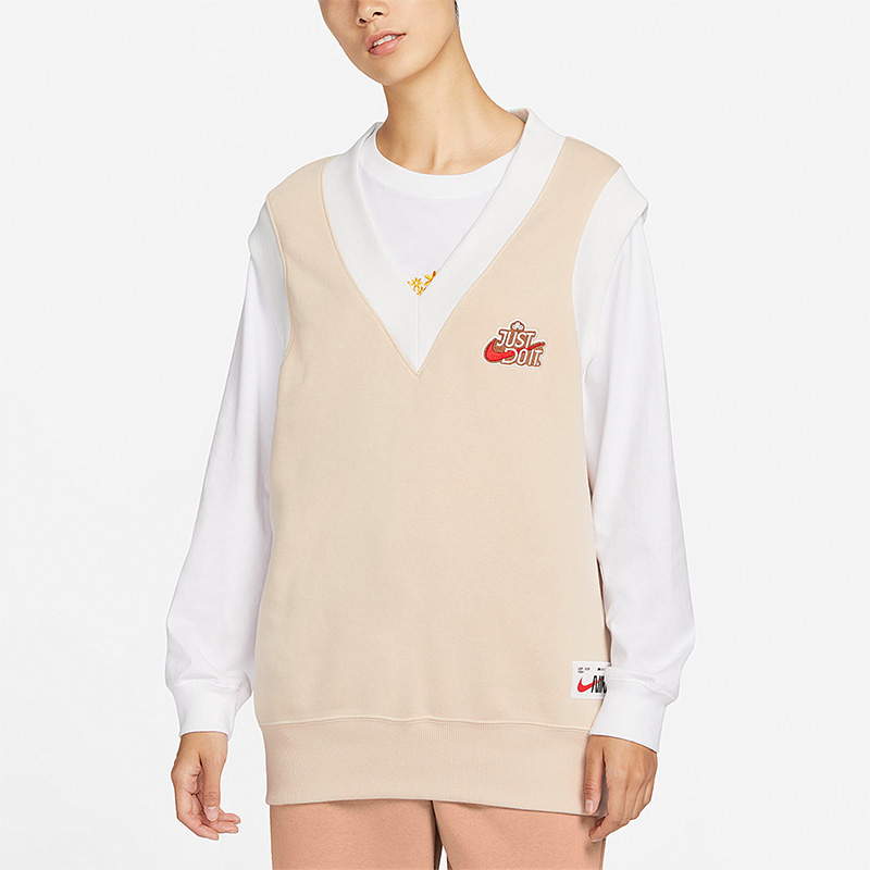 Nike/耐克正品新款女子休闲运动套头针织背心FD6402-126