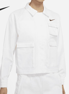 Nike/耐克正品 新款夏季女子翻领休闲运动夹克外套 CZ8900-100