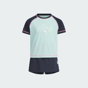 套装 Adidas SET小童印花撞色运动休闲短袖 CD2 IT1775 阿迪达斯LG