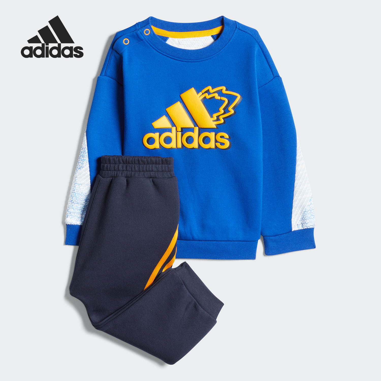 阿迪达斯正品婴童运动休闲两件套