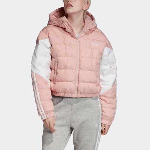 阿迪达斯短款运动女子羽绒服正品